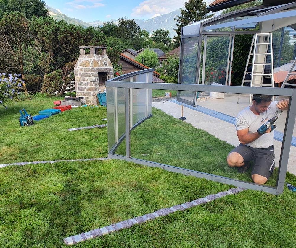 Plattentausch Terrasse TOPAS solar veranda